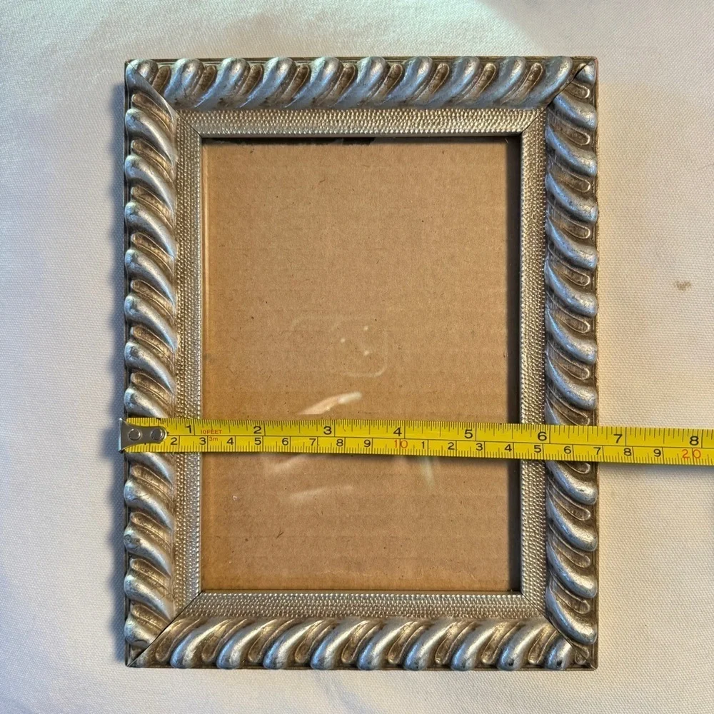 Ornate Silver Twisted Picture Frame